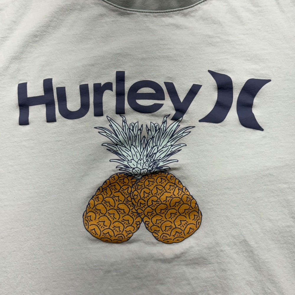 Hurley T-Shirt Women XL Mint Green Good Pineapple Graphic Tee HSP21VMT-01976 - Picture 2 of 12